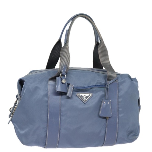 PRADA Hand Bag Nylon Blue Auth 80868 - Picture 1 of 16